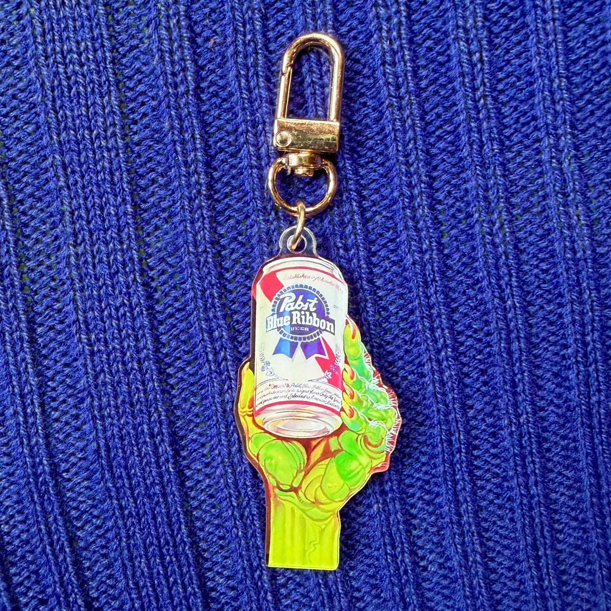 PBR Monster Beer Acrylic Keychain